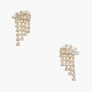 J.Crew-Crystal waterfall dangle earrings-NWT